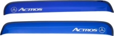 Дефлекторы REIN для окон (накладной скотч 3М) (2 шт.) Mercedes-Benz Actros 1996-2021 (прямой) Синий