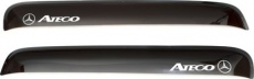 Дефлекторы REIN для окон (накладной скотч 3М) (2 шт.) Mercedes-Benz Atego 1998-2021 (прямой) Дымчатый
